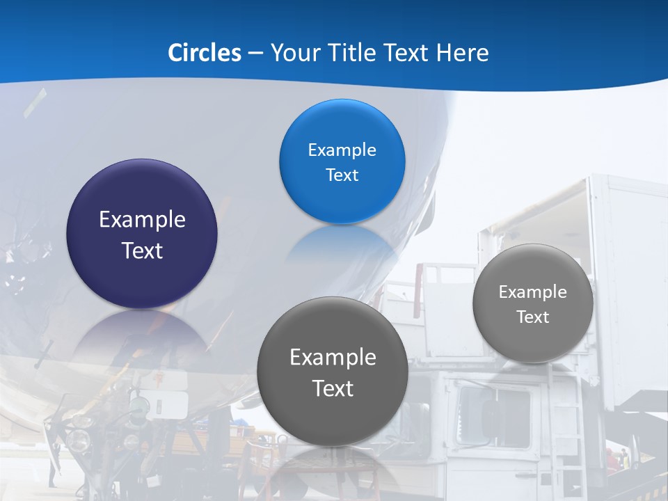Airplane Is Being Serviced PowerPoint Template