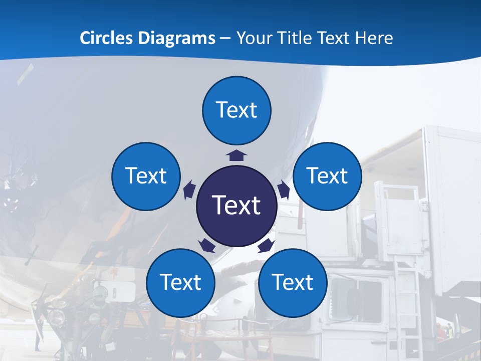 Airplane Is Being Serviced PowerPoint Template