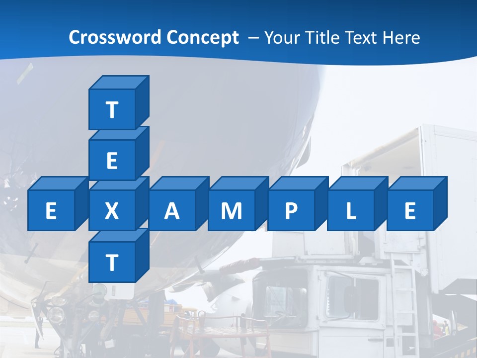 Airplane Is Being Serviced PowerPoint Template