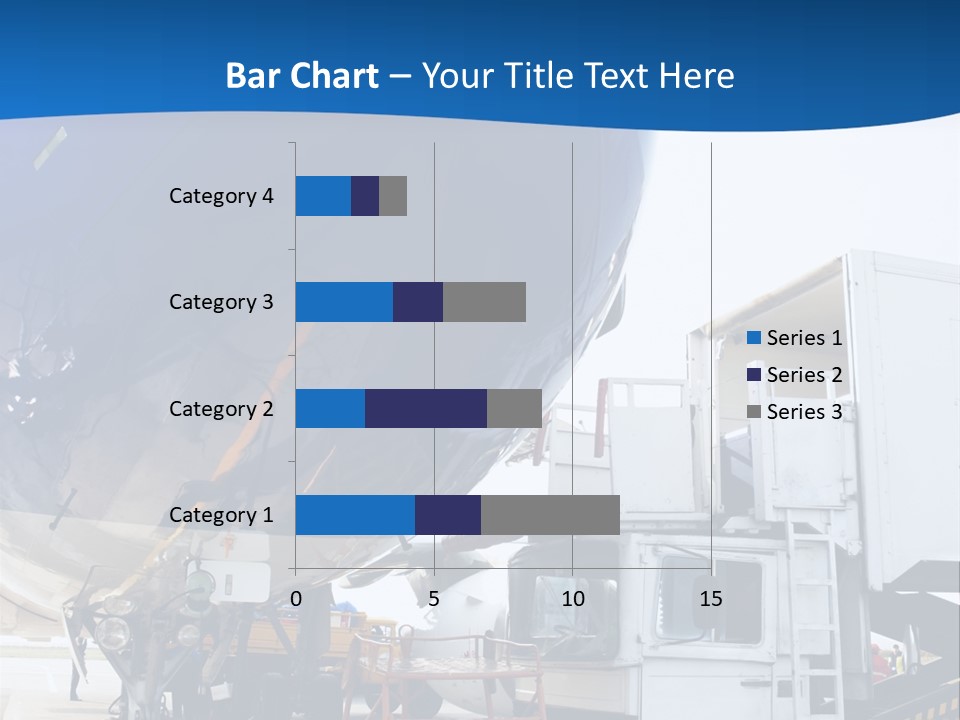 Airplane Is Being Serviced PowerPoint Template