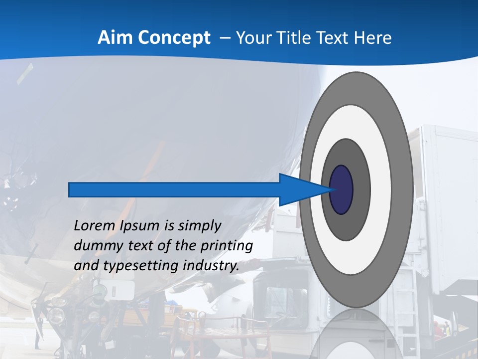 Airplane Is Being Serviced PowerPoint Template