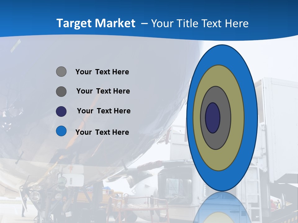 Airplane Is Being Serviced PowerPoint Template