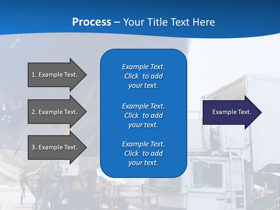 Airplane Is Being Serviced PowerPoint Template