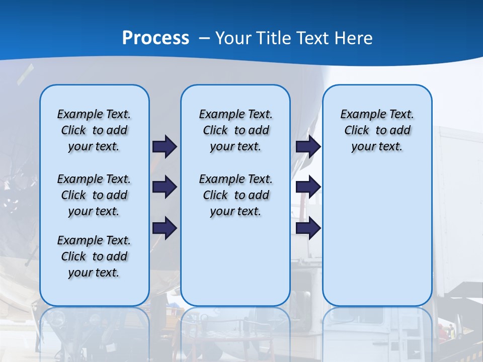 Airplane Is Being Serviced PowerPoint Template