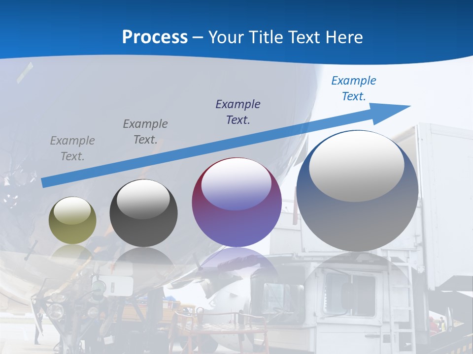 Airplane Is Being Serviced PowerPoint Template