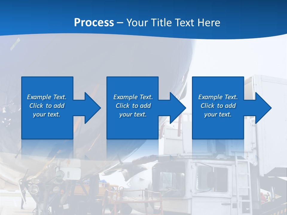 Airplane Is Being Serviced PowerPoint Template