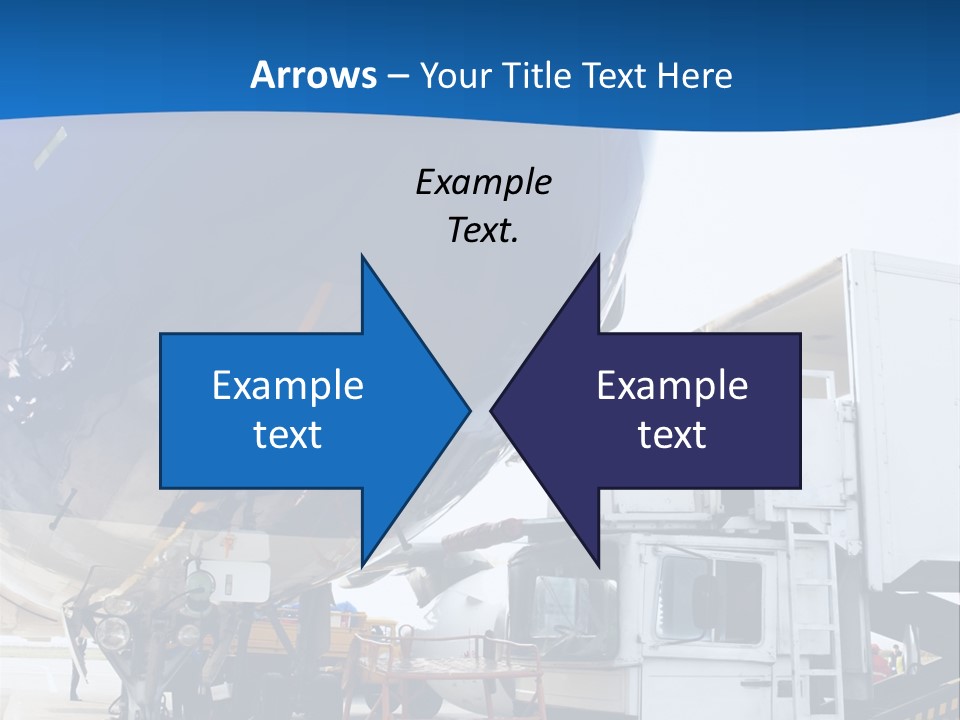 Airplane Is Being Serviced PowerPoint Template