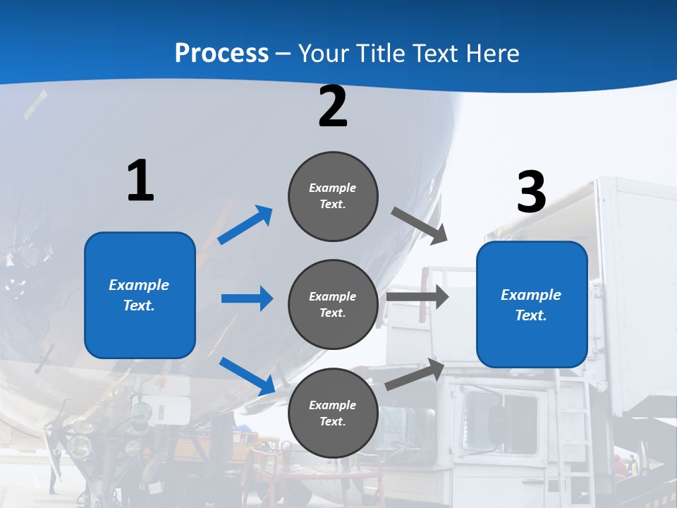 Airplane Is Being Serviced PowerPoint Template