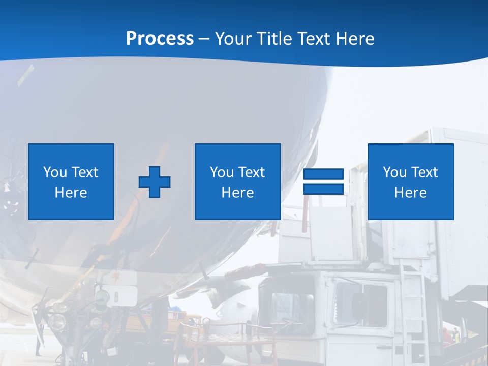 Airplane Is Being Serviced PowerPoint Template