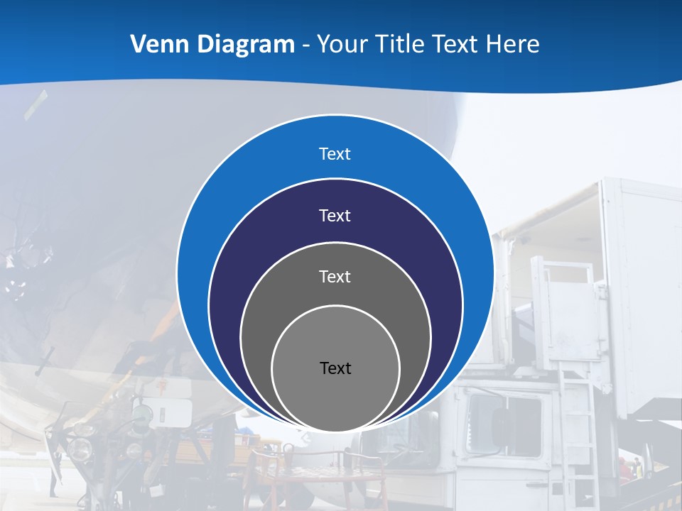 Airplane Is Being Serviced PowerPoint Template