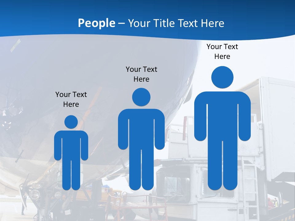 Airplane Is Being Serviced PowerPoint Template