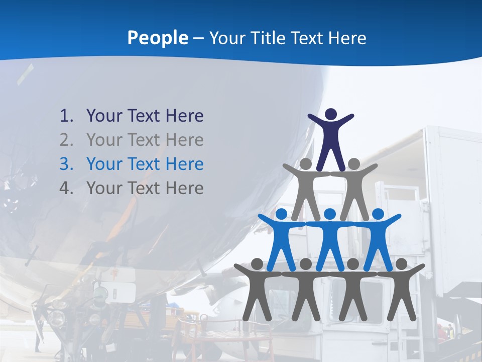 Airplane Is Being Serviced PowerPoint Template