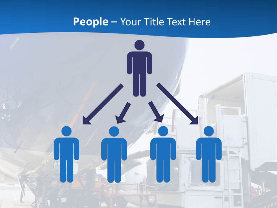 Airplane Is Being Serviced PowerPoint Template