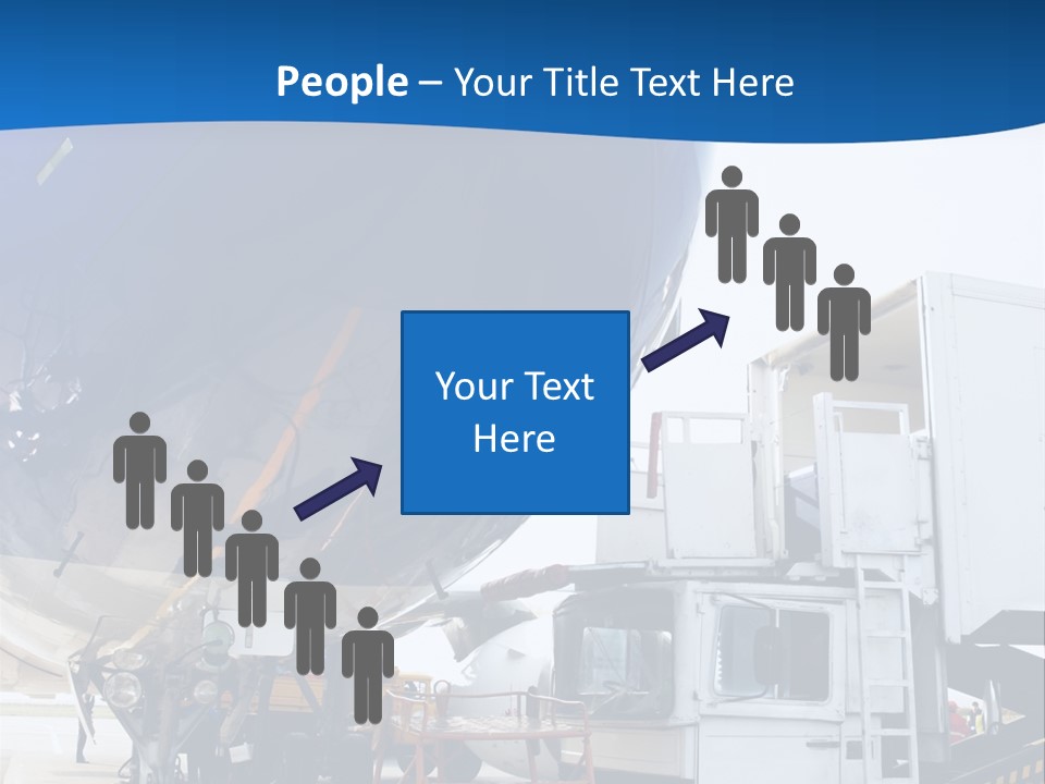 Airplane Is Being Serviced PowerPoint Template
