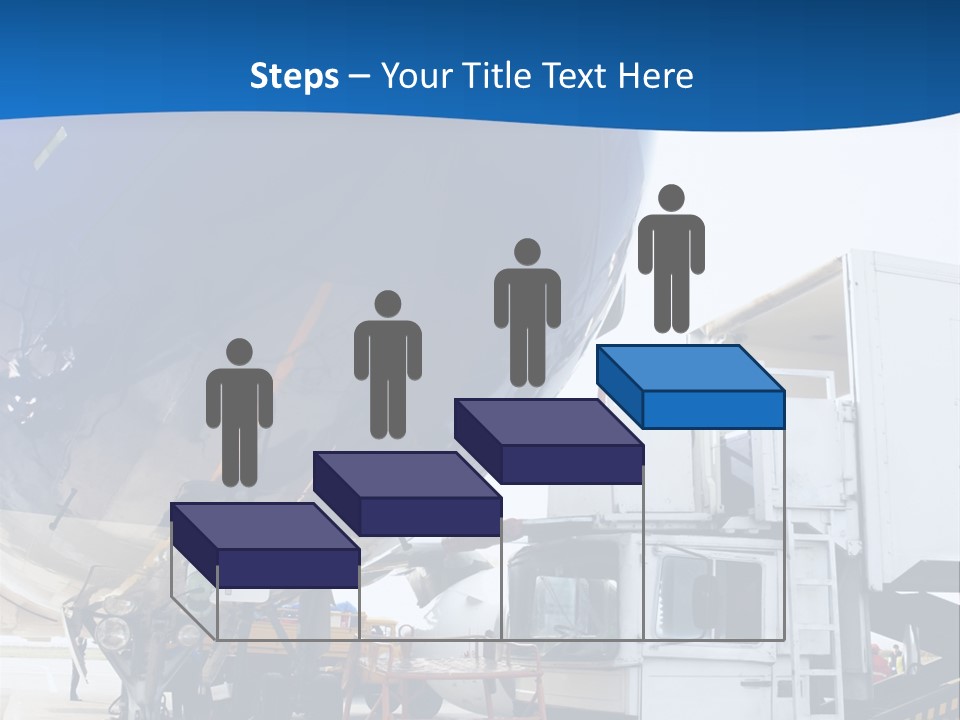 Airplane Is Being Serviced PowerPoint Template