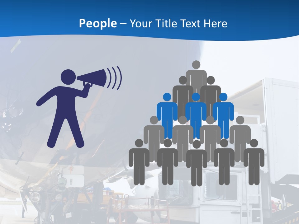 Airplane Is Being Serviced PowerPoint Template