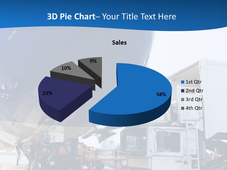 Airplane Is Being Serviced PowerPoint Template