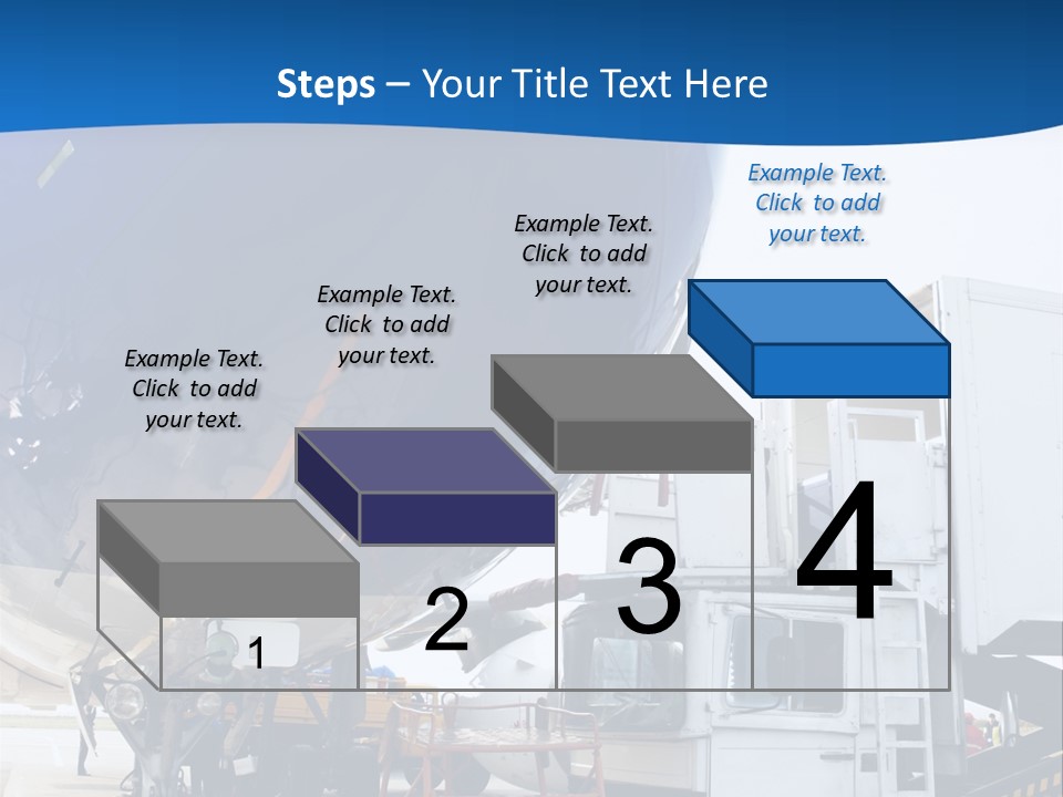 Airplane Is Being Serviced PowerPoint Template
