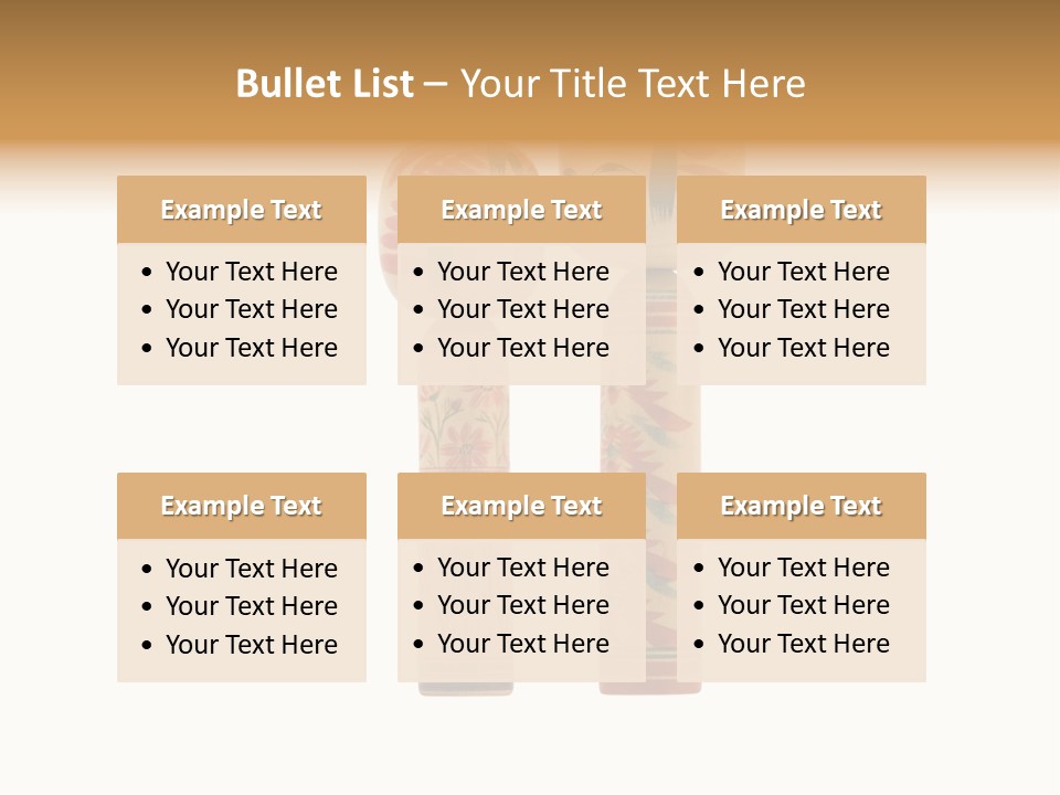 Japanese Kokeshi Dolls Photograph Facing Each Other On White Background PowerPoint Template