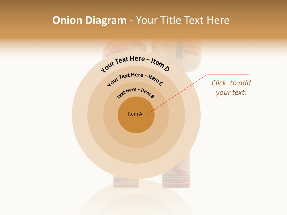 Japanese Kokeshi Dolls Photograph Facing Each Other On White Background PowerPoint Template