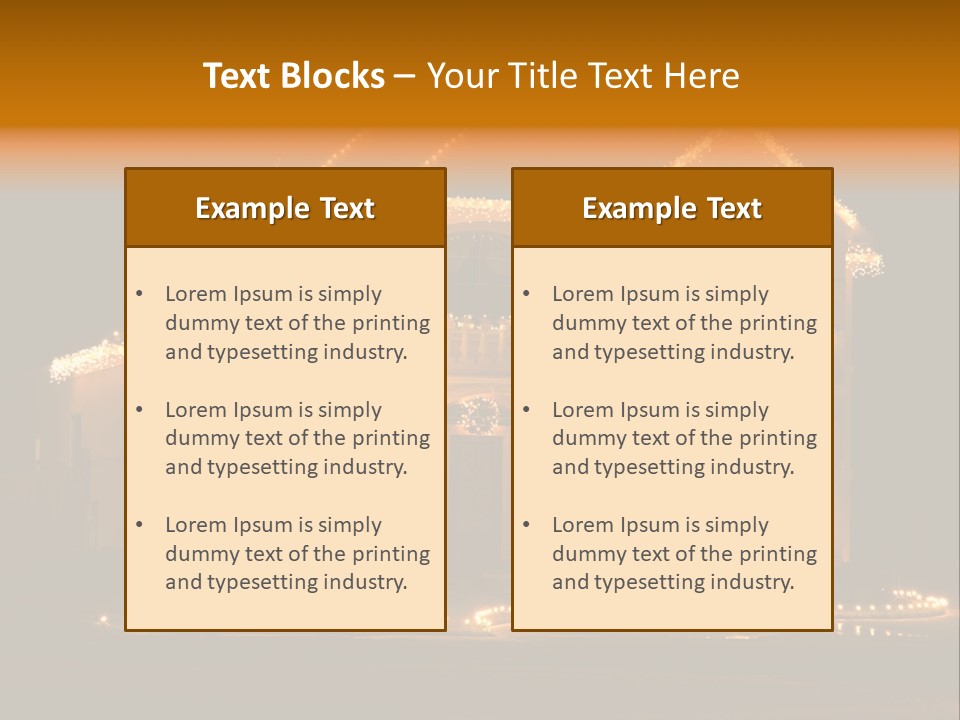 House Decorated And Lighted For Christmas At Night PowerPoint Template