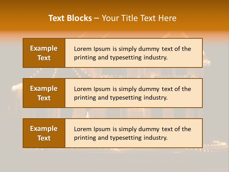 House Decorated And Lighted For Christmas At Night PowerPoint Template