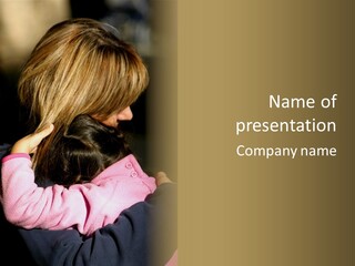 A Daughter Finding Comfort In Her Mum PowerPoint Template