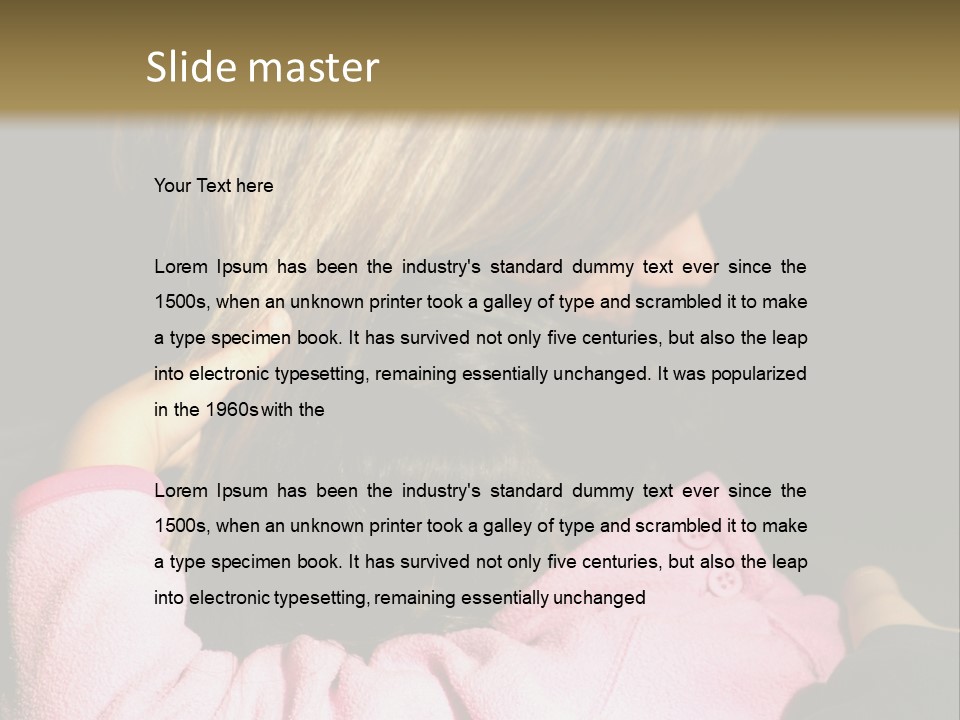 A Daughter Finding Comfort In Her Mum PowerPoint Template