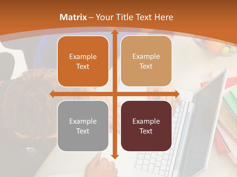 Smiling Woman Isolated On White Background PowerPoint Template