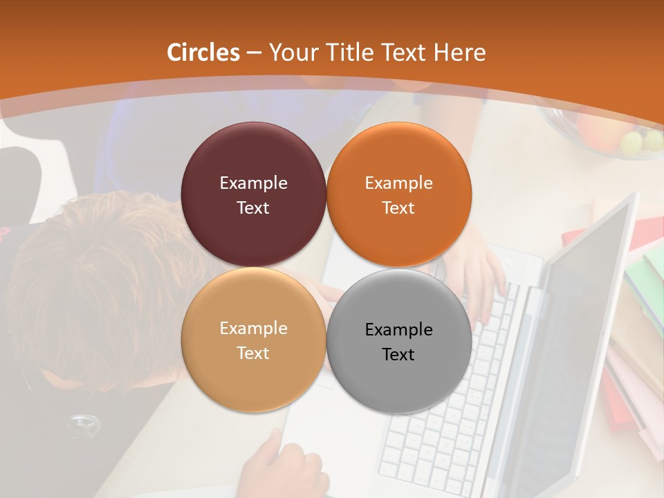 Smiling Woman Isolated On White Background PowerPoint Template