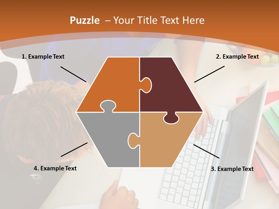 Smiling Woman Isolated On White Background PowerPoint Template