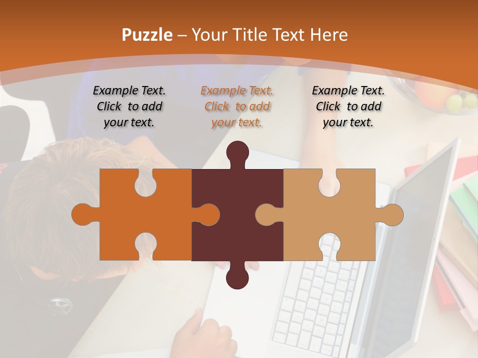 Smiling Woman Isolated On White Background PowerPoint Template