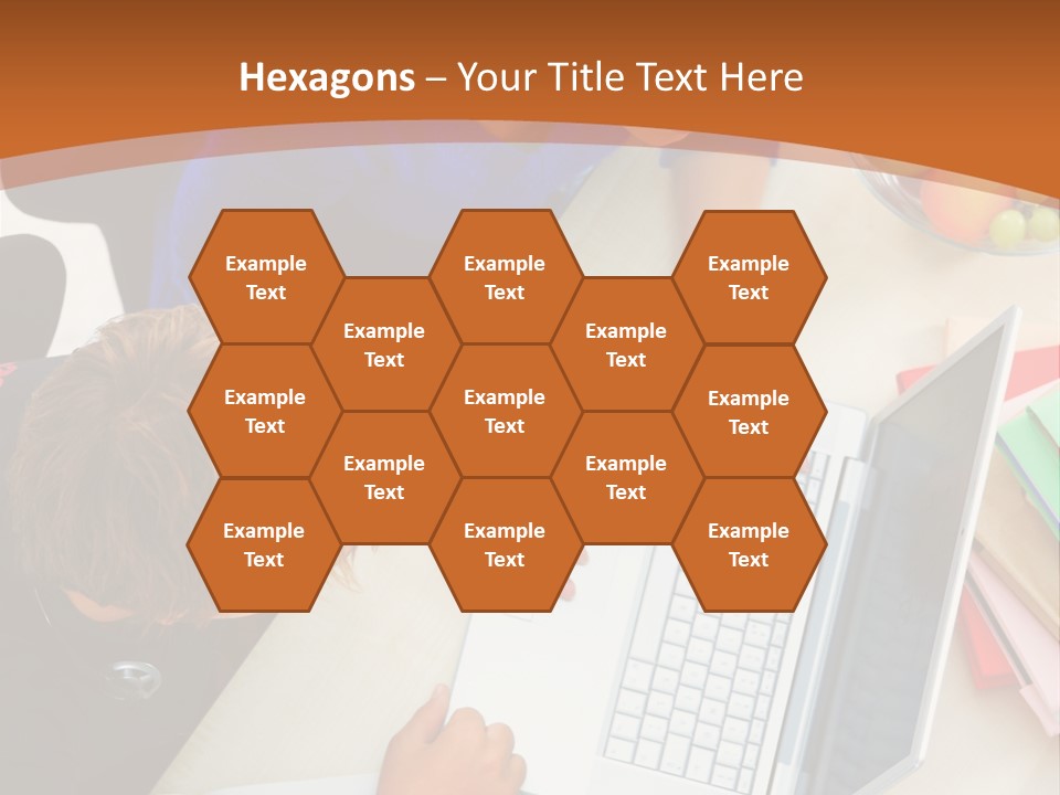 Smiling Woman Isolated On White Background PowerPoint Template