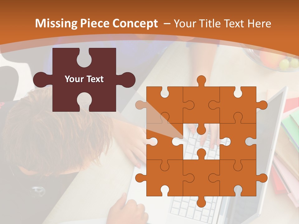 Smiling Woman Isolated On White Background PowerPoint Template