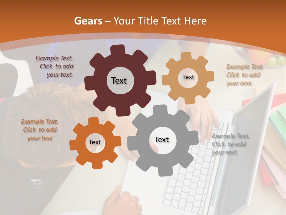 Smiling Woman Isolated On White Background PowerPoint Template