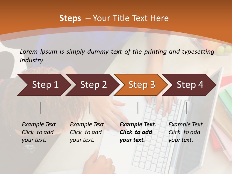 Smiling Woman Isolated On White Background PowerPoint Template