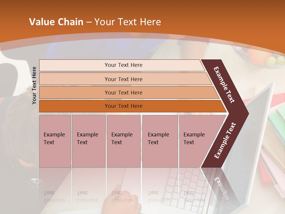 Smiling Woman Isolated On White Background PowerPoint Template