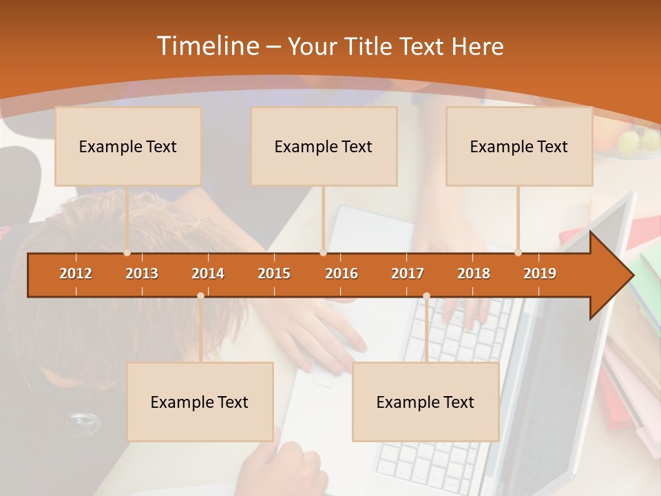 Smiling Woman Isolated On White Background PowerPoint Template