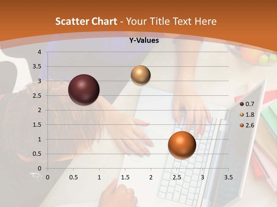 Smiling Woman Isolated On White Background PowerPoint Template