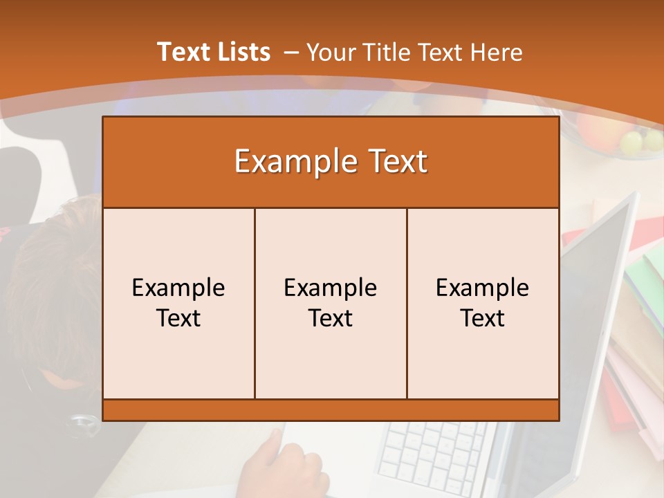 Smiling Woman Isolated On White Background PowerPoint Template