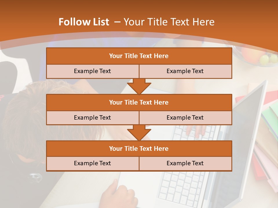 Smiling Woman Isolated On White Background PowerPoint Template