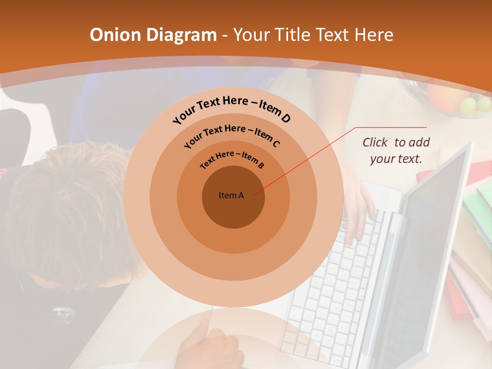 Smiling Woman Isolated On White Background PowerPoint Template