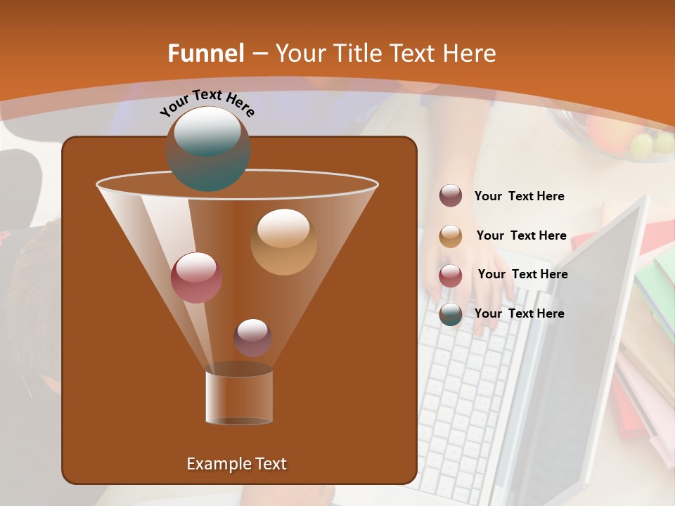 Smiling Woman Isolated On White Background PowerPoint Template