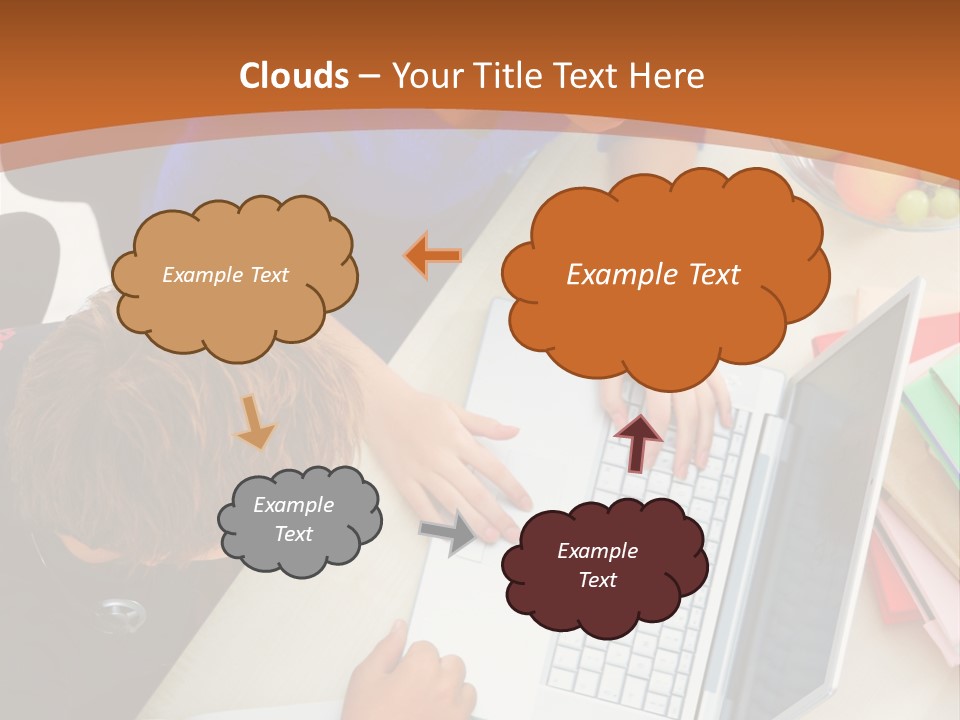 Smiling Woman Isolated On White Background PowerPoint Template