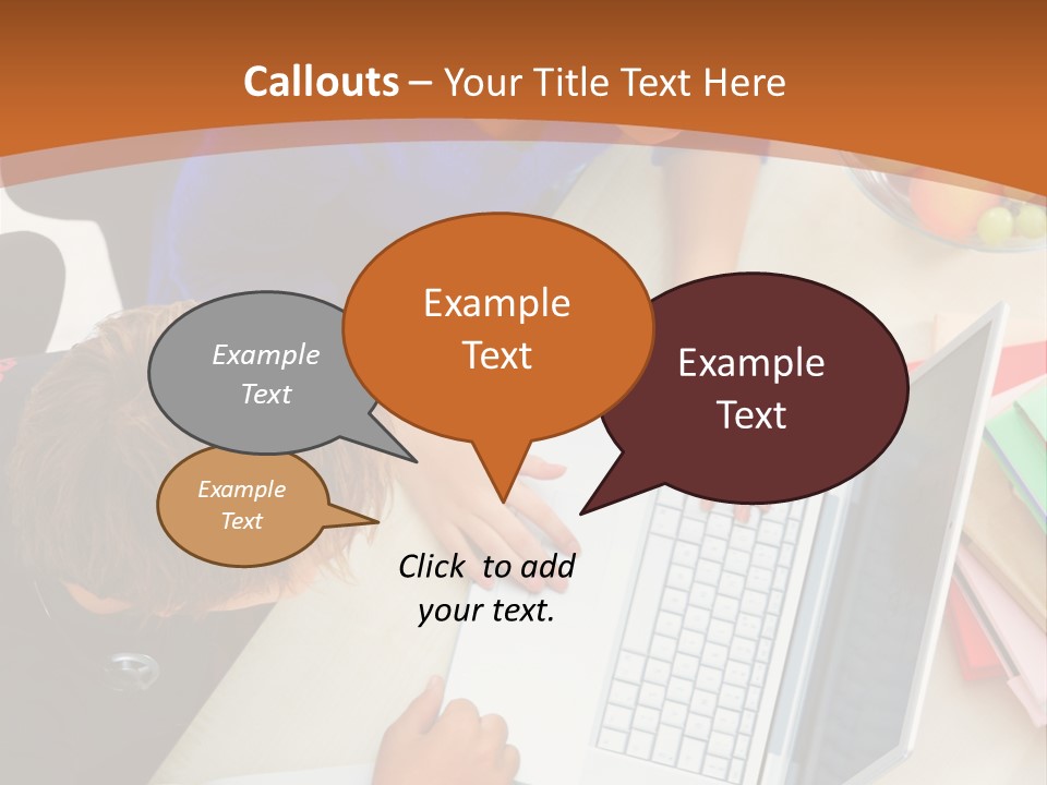 Smiling Woman Isolated On White Background PowerPoint Template