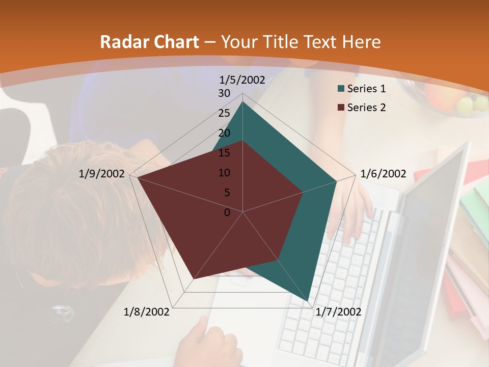 Smiling Woman Isolated On White Background PowerPoint Template