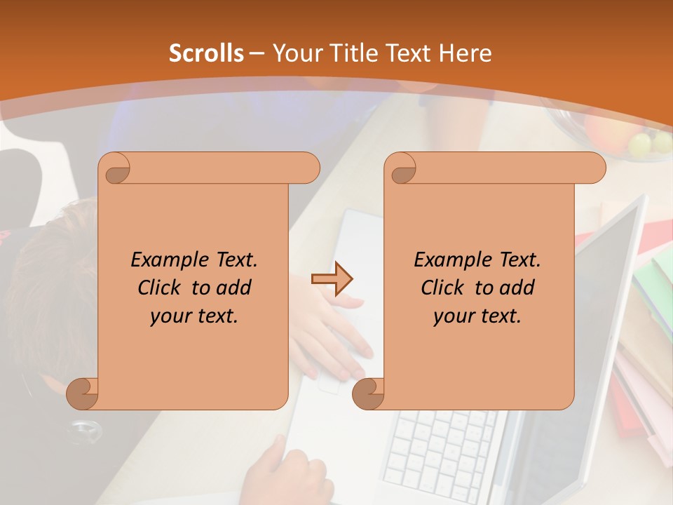 Smiling Woman Isolated On White Background PowerPoint Template