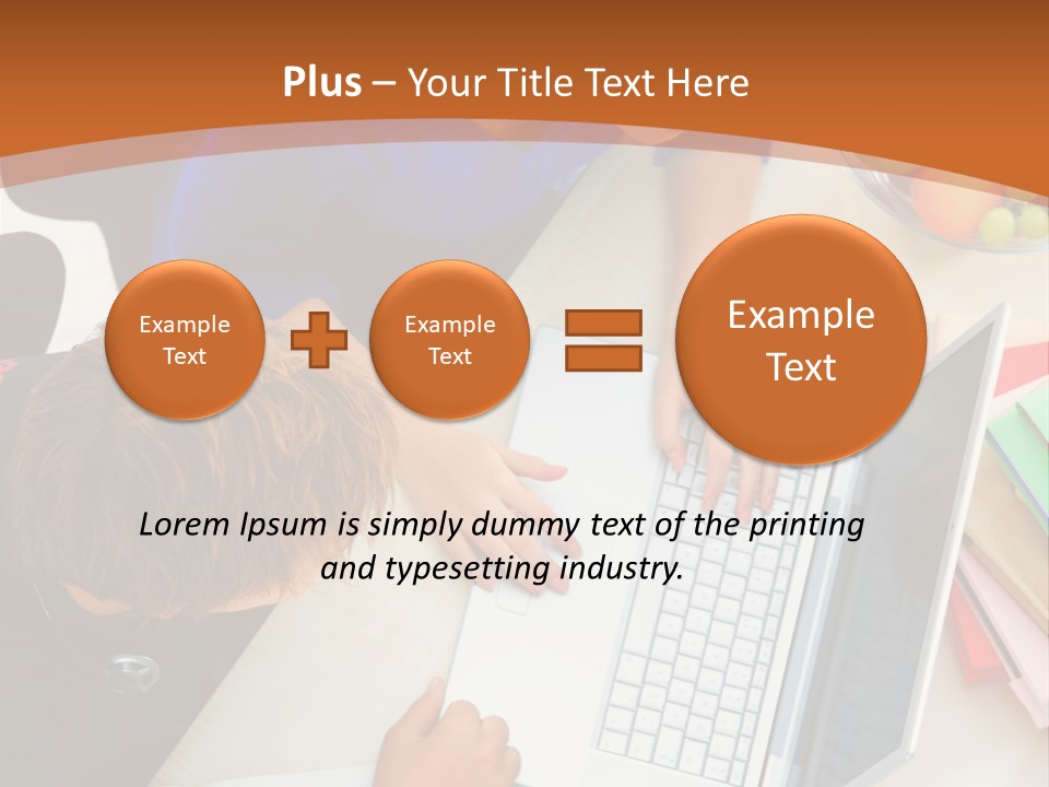 Smiling Woman Isolated On White Background PowerPoint Template