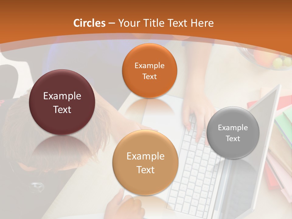 Smiling Woman Isolated On White Background PowerPoint Template