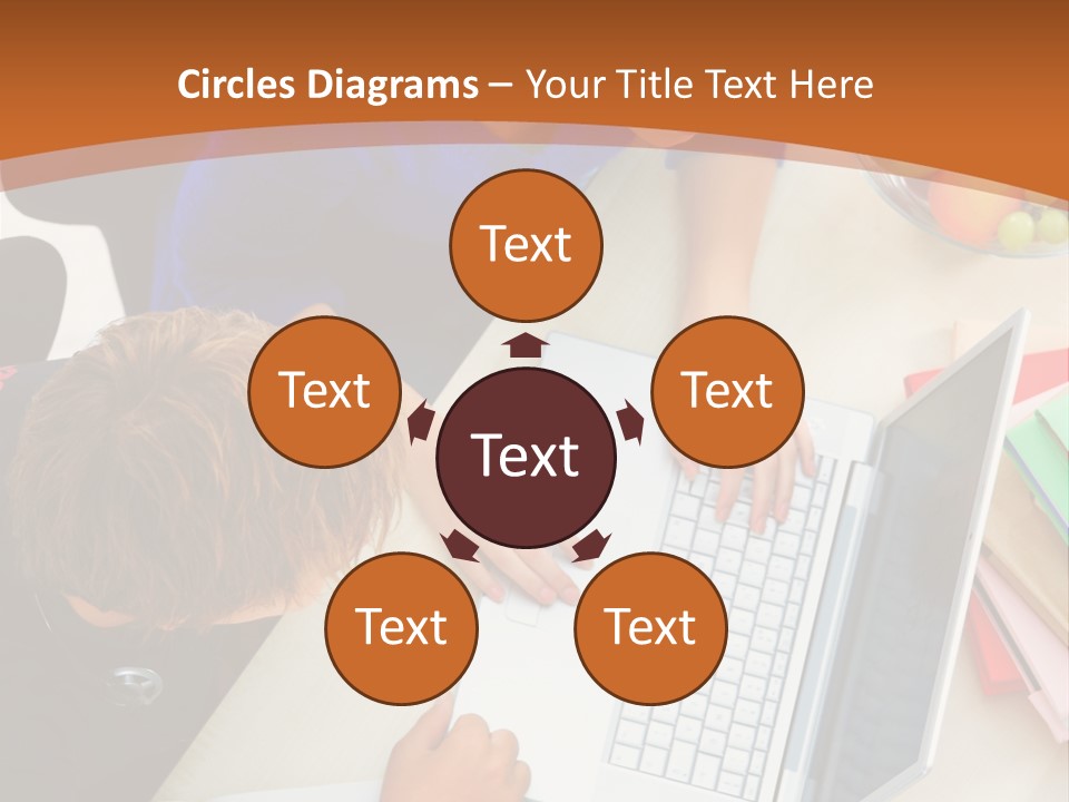 Smiling Woman Isolated On White Background PowerPoint Template